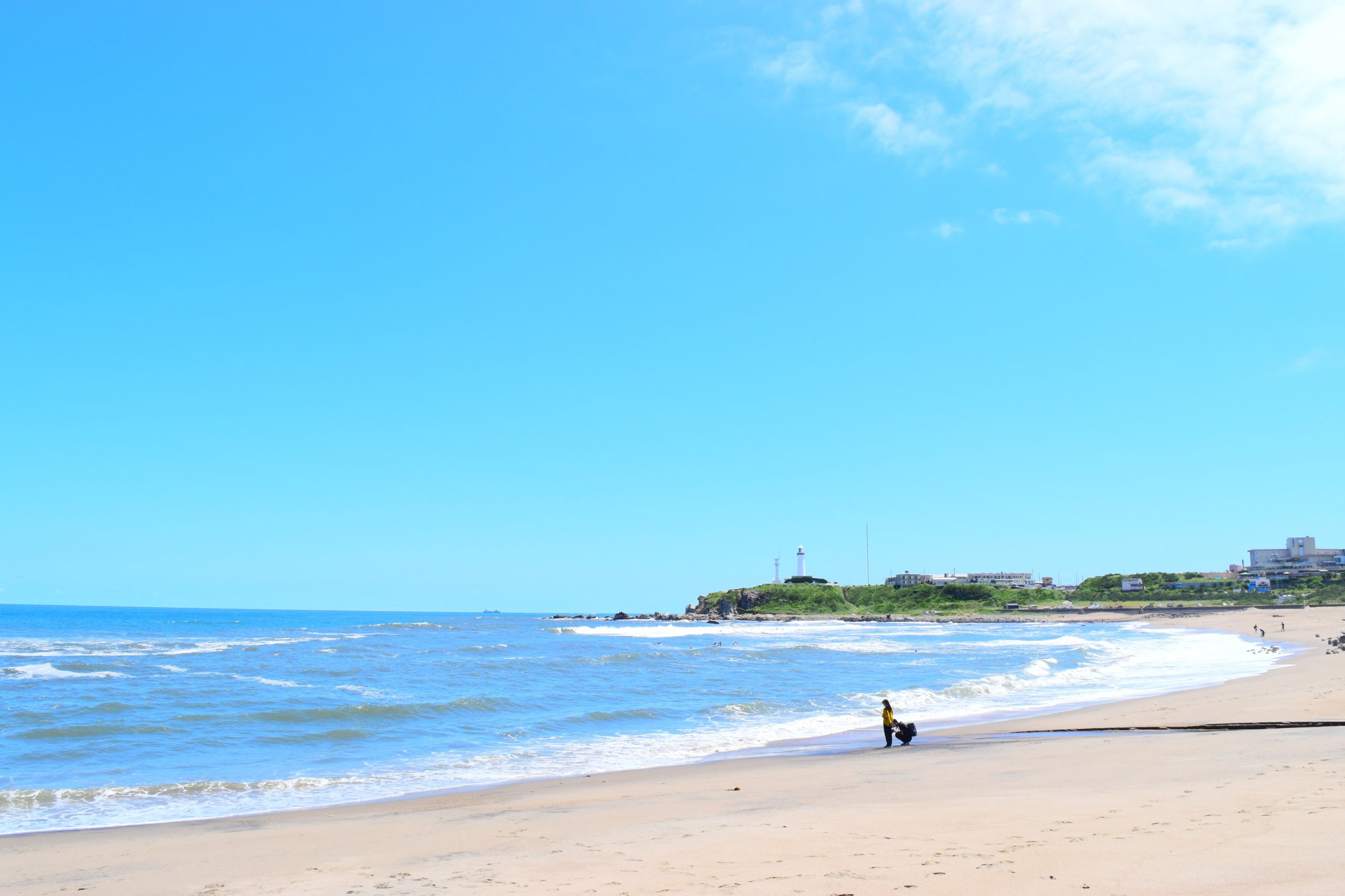 晴れた日の君ヶ浜